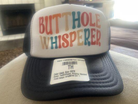 The hat I received