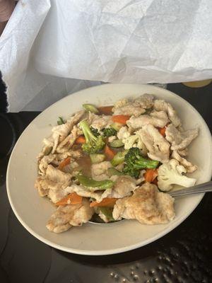 Chicken and vegetables