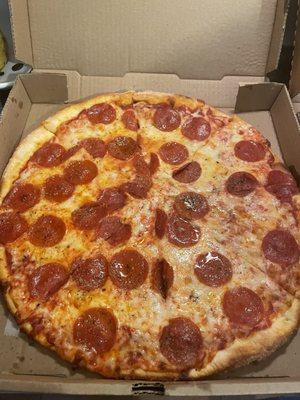 Pepperoni Pizza- looks greasier than it was