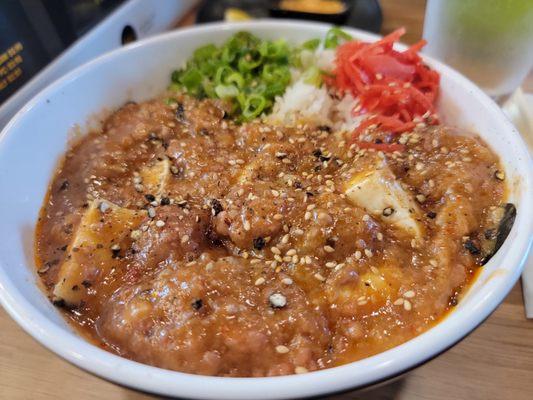 Mapo Tofu bowl