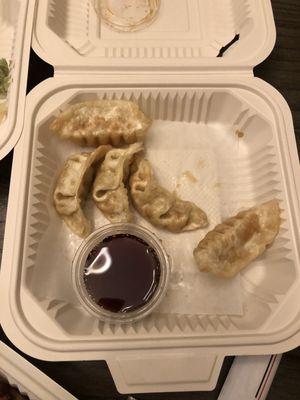 Gyoza- tasted like it went straight from the frozen food department to microwave to my plate. Not a fan.