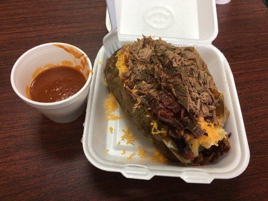 This is a thing of beauty. The brisket baked potato is amazing. Try it, you will not be disappointed.