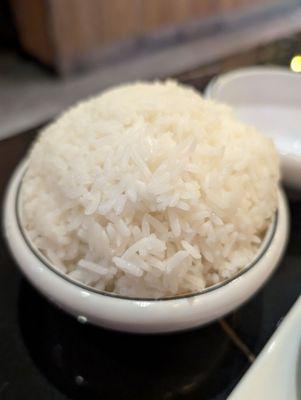 A bowl of white rice