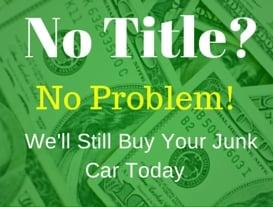 We'll buy your junk car without a title anywhere on Chicago's Southside, the South suburbs and in Northwest Indiana