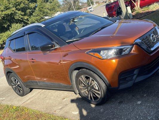 My car after returning from the car spa