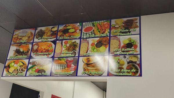 Small menu, but they offer great options! Very typical dishes from el Salvador.