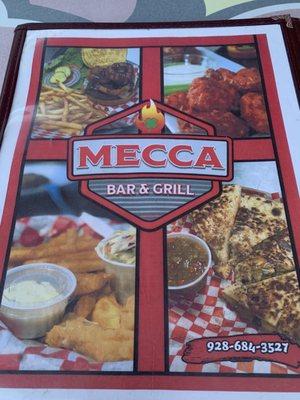 Menu front