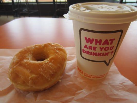 Coffe and doughnut