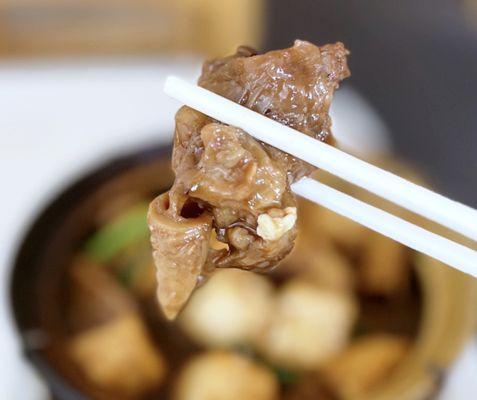 Beef brisket from the Beef Stew & Tofu Claypot