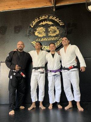 Professor Sean Ruiz, Professor Jamar Ocampo, myself, & good friend Black-Belt Nick Diaz!