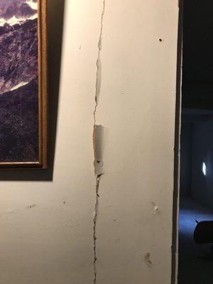 Cracked wall