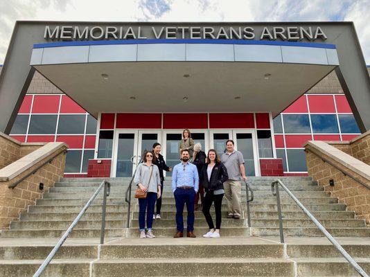 Team at TPS Memorial Veterans Arena