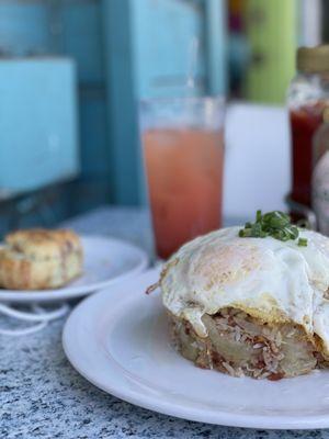 Pork Fried Rice, Passionfruit Guava (I think?), and a Passionfruit-Something Scone