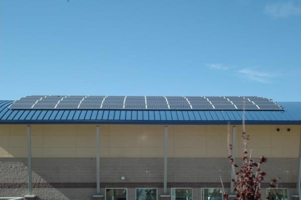 This array produces power for a local Car Wash. Saving hundreds of dollars a month.