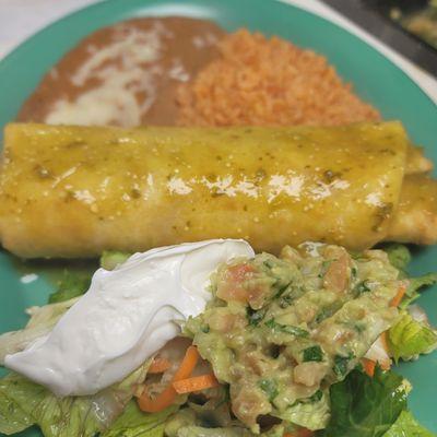 Smothered chimichanga