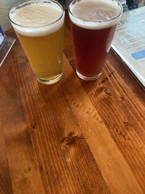 Hazy IPA and Blueberry Sour