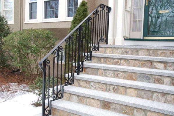 Iron Stair Rail, Weld Right Iron  Works, Boston MA