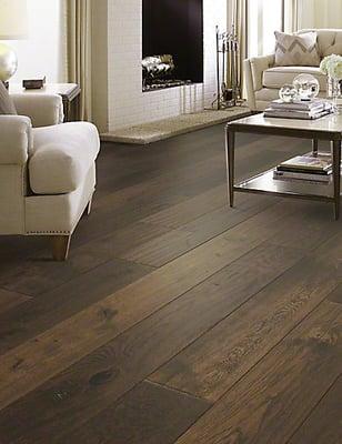 Gorgeous wide plank hardwood.