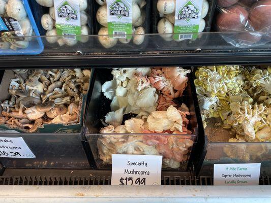 Great mushroom selection.