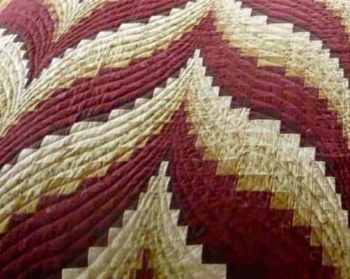 Amish Quilt - Bargello pattern - this is a detail shot of an incredibly old and intricate pattern.