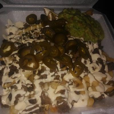 Carne Asada Fries from the Taqueria in Don Pepes $7.99