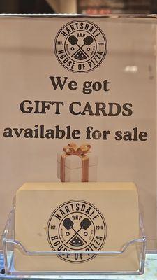 GIFT CARDS MAKE A GREAT LITTLE GIFT!