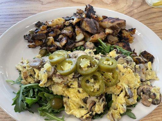 Mushroom scramble