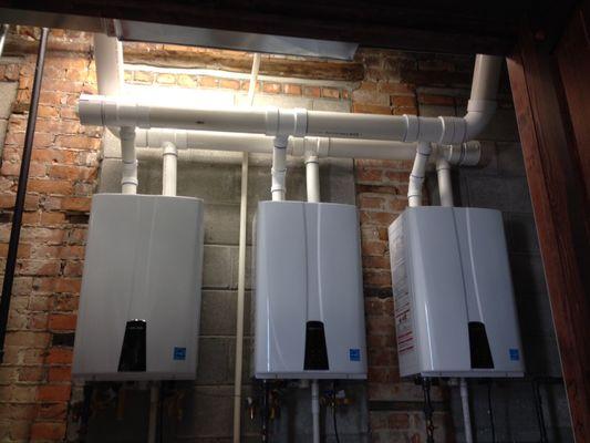 Cascaded Navian water heaters