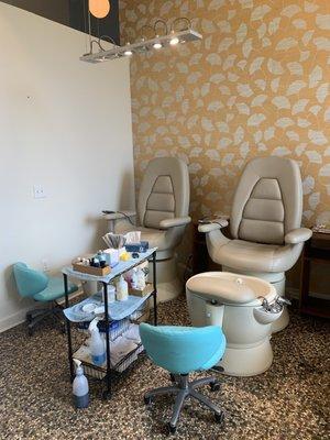 Pedicure area