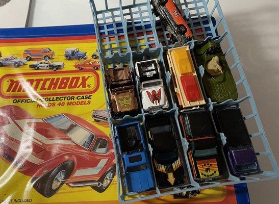 And yes matchbox us then take quarter case eight cars including all in good condition