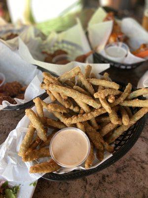 Fried green beans