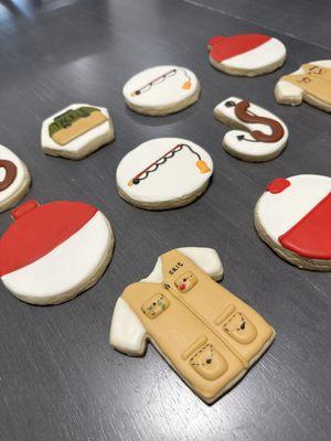 Fishing custom cookies