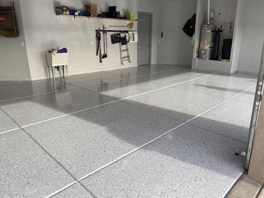 Epoxy garage floor