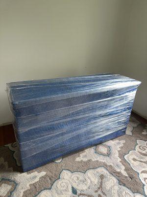 Wrapped dresser.