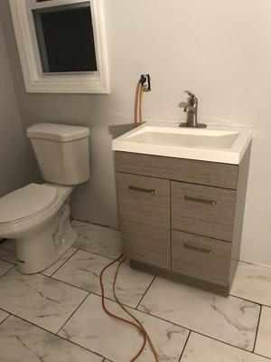 New rental plumbing