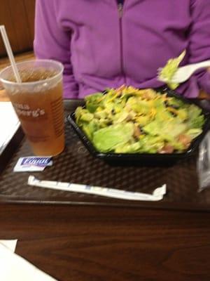 A Mommas western salad and sweet tea