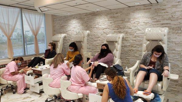 Enjoy one of our spa pedis