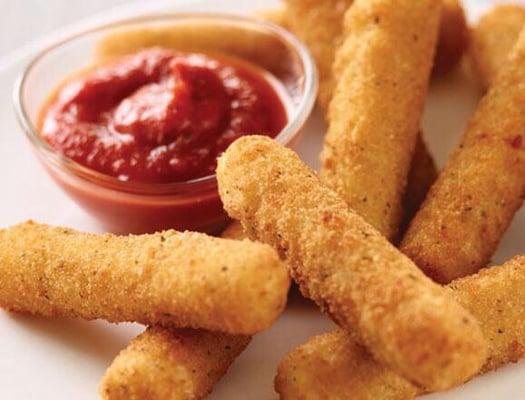 Crispy Delicious Mozzarella Sticks With Piping Hot Marinara Sauce!!!