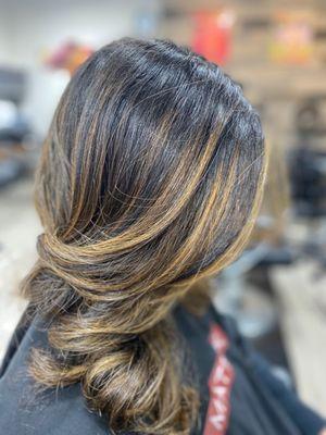 Balayage hair