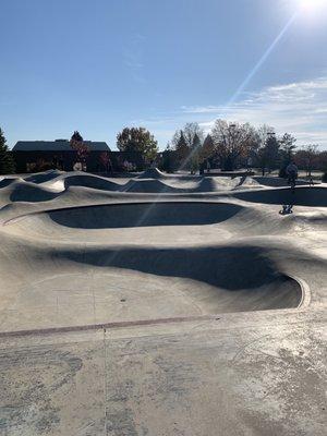 Beautiful day to take the kids to the Sk8 park!