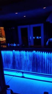 Multicolored LED lighting used in home outdoor bar