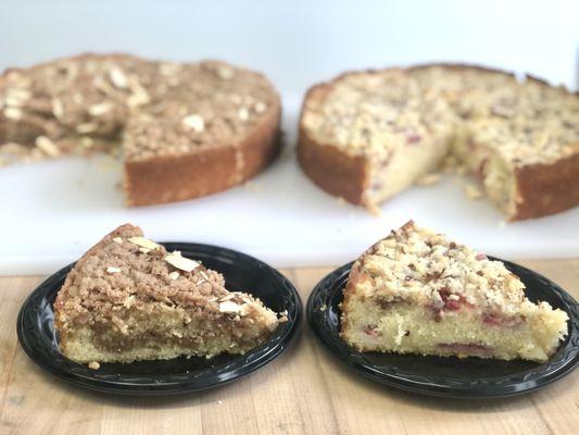 Almond Cake - Classic Cinnamon and fresh strawberries