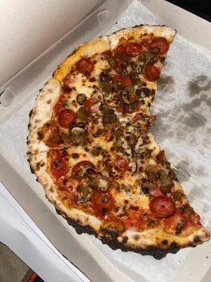 Mushroom pepperoni sausage