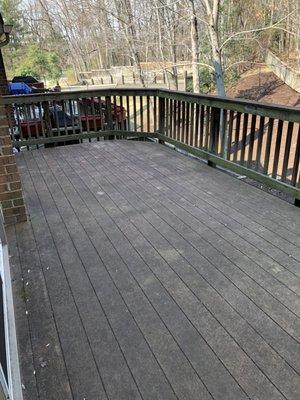 Trex deck before