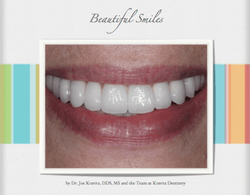 Author of Beautiful Smiles book.  Display the intersection of art, science and comfort with regard to renewing your smile.