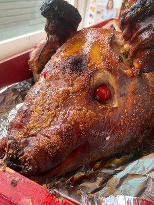 Whole Roasted Pig, done to perfection!