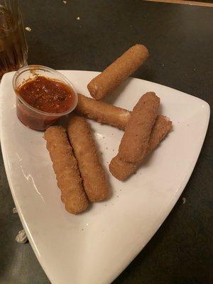 Mozzarella sticks that came out cold