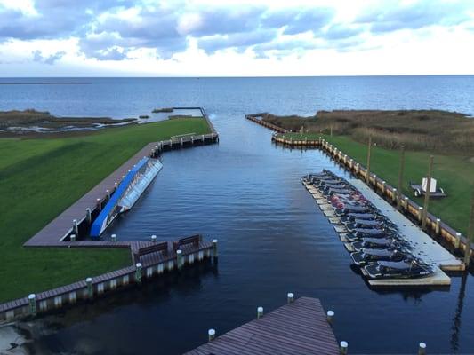 View from the waterfront rooms!