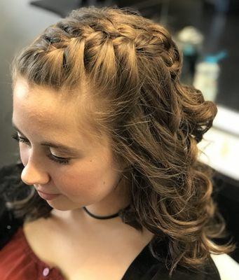 Braid and curls @zadasalon