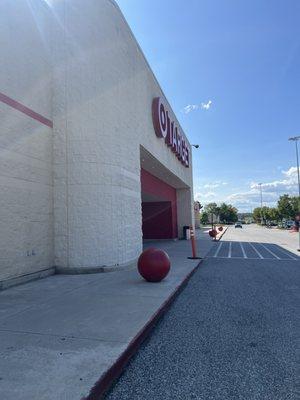 Front of target